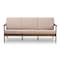Baxton Studio Venza Walnut Wood Light Brown Upholstered 3-Seater Sofa 140-7557 - alternate 6